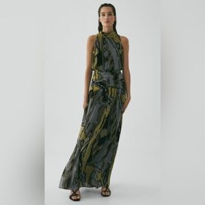 Massimo Dutti Limited Edition Floral Print Gown